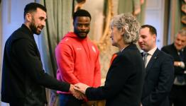 Roberto Lopes meets Catherine Connolly, President of Ireland